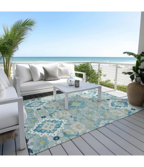 Addison Rugs Chantille Teal ACN1002 5ft. x 7ft.6in. Rect. Rug