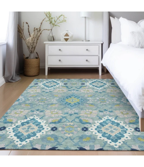 Addison Rugs Chantille Teal ACN1002 5ft. x 7ft.6in. Rect. Rug