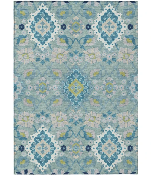 Addison Rugs Chantille Teal ACN1002 5ft. x 7ft.6in. Rect. Rug