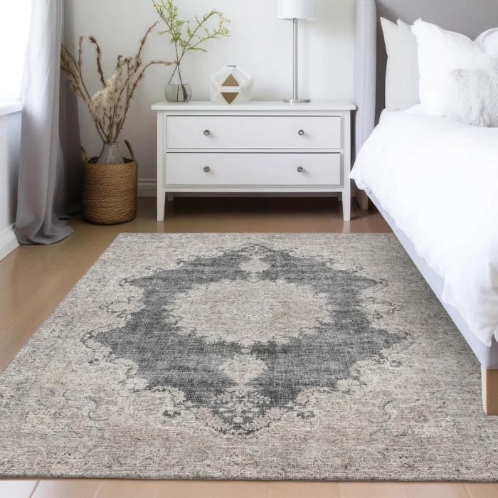 Addison Rugs Chantille Black ACN1003 5ft. x 7ft.6in. Rect. Rug