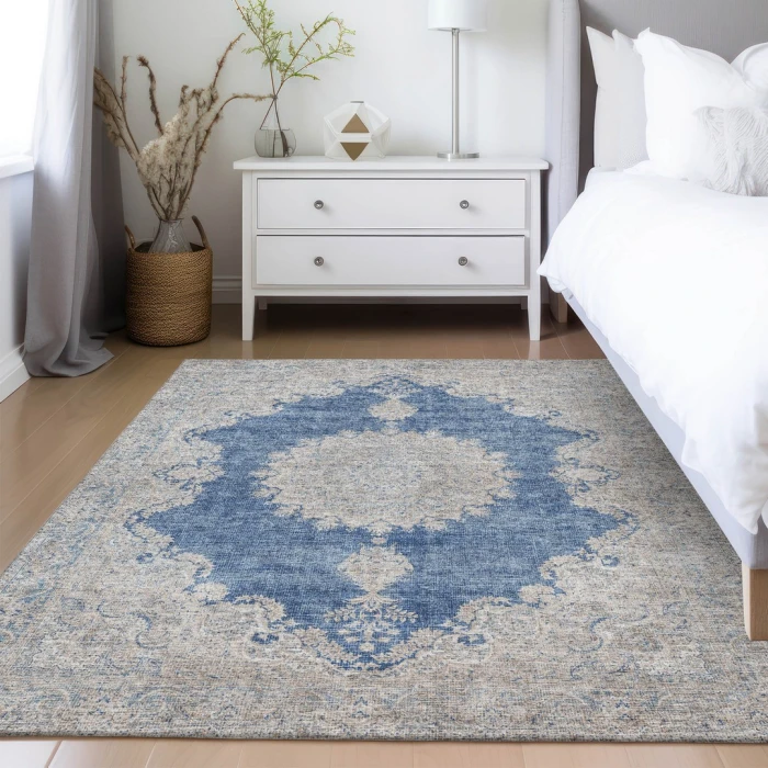Addison Rugs Chantille Blue ACN1003 9ft. x 12ft. Rect. Rug