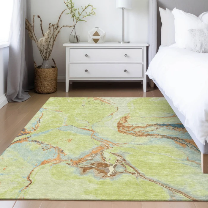 Addison Rugs Chantille Green ACN1005 5ft. x 7ft.6in. Rect. Rug