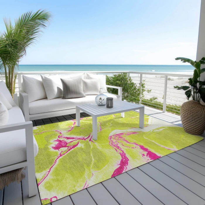 Addison Rugs Chantille Green ACN1005 8ft. x 10ft. Rect. Rug