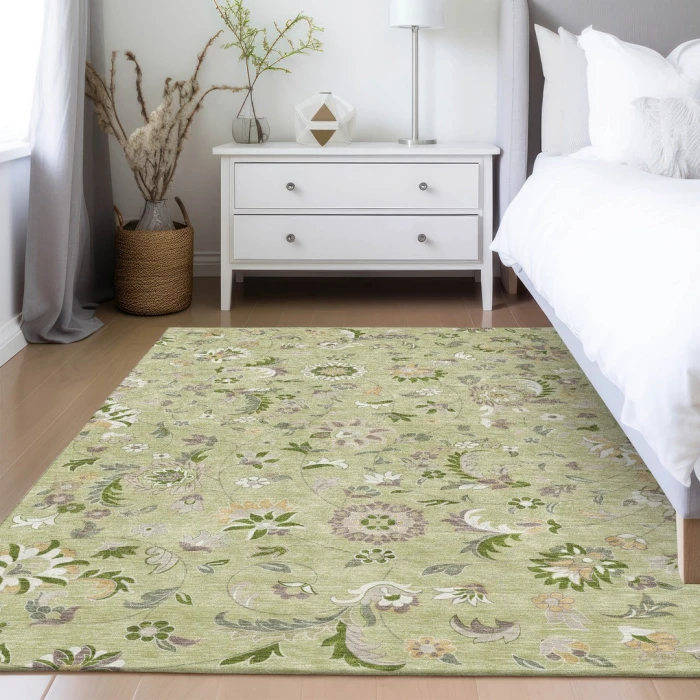 Addison Rugs Chantille Green ACN1006 8ft. x 10ft. Rect. Rug