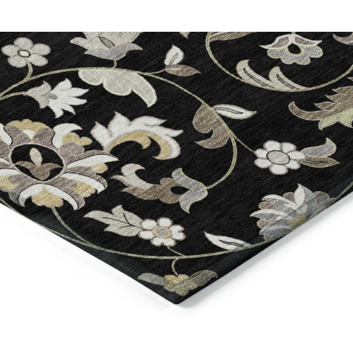 Addison Rugs Chantille Black ACN1006 5ft. x 7ft.6in. Rect. Rug