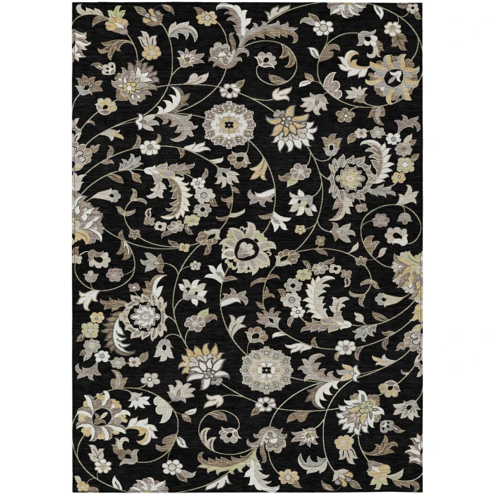 Addison Rugs Chantille Black ACN1006 5ft. x 7ft.6in. Rect. Rug