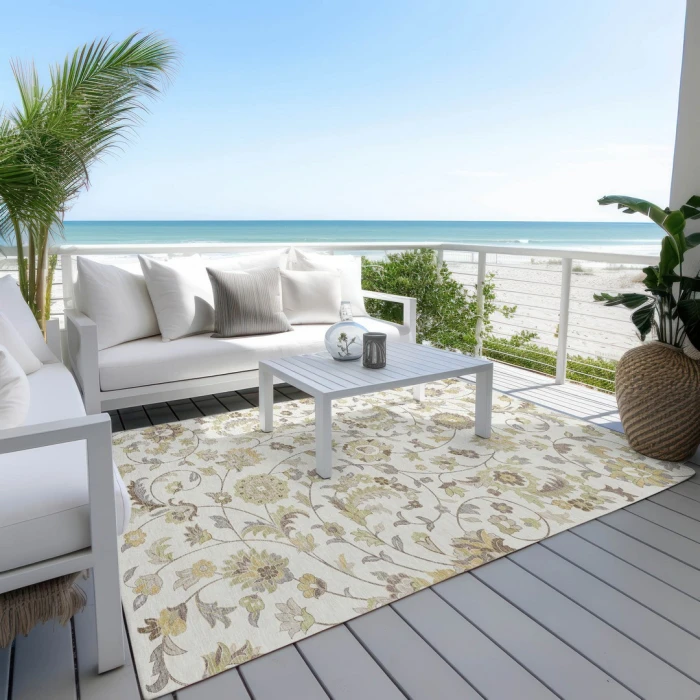 Addison Rugs Chantille Ivory ACN1006 5ft. x 7ft.6in. Rect. Rug