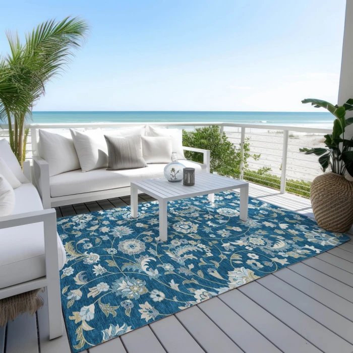 Addison Rugs Chantille Blue ACN1006 5ft. x 7ft.6in. Rect. Rug