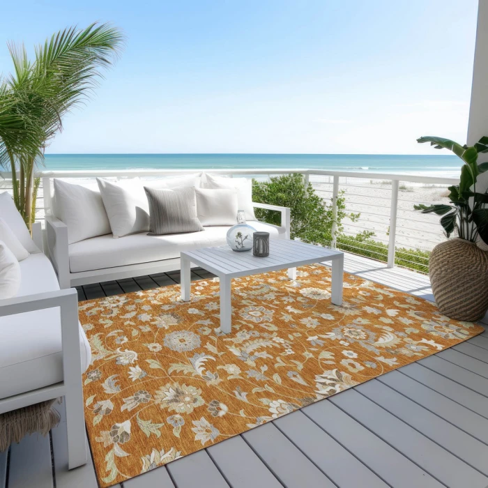 Addison Rugs Chantille Orange ACN1006 5ft. x 7ft.6in. Rect. Rug