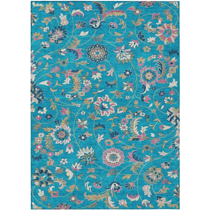 Addison Rugs Chantille Teal ACN1006 5ft. x 7ft.6in. Rect. Rug