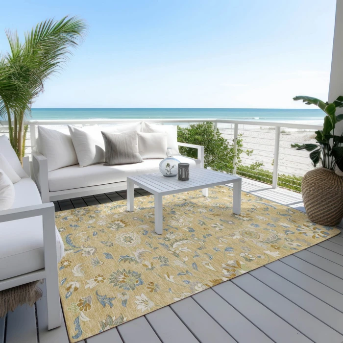 Addison Rugs Chantille Gold ACN1006 5ft. x 7ft.6in. Rect. Rug