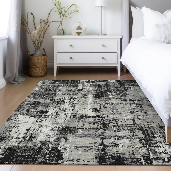 Addison Rugs Chantille Black ACN1008 9ft. x 12ft. Rect. Rug
