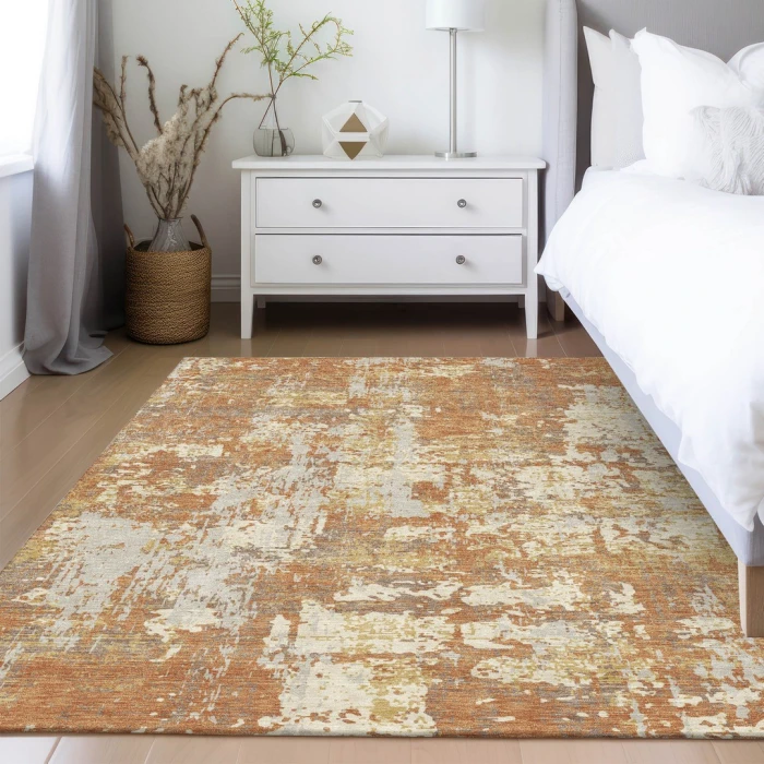 Addison Rugs Chantille Orange ACN1008 9ft. x 12ft. Rect. Rug