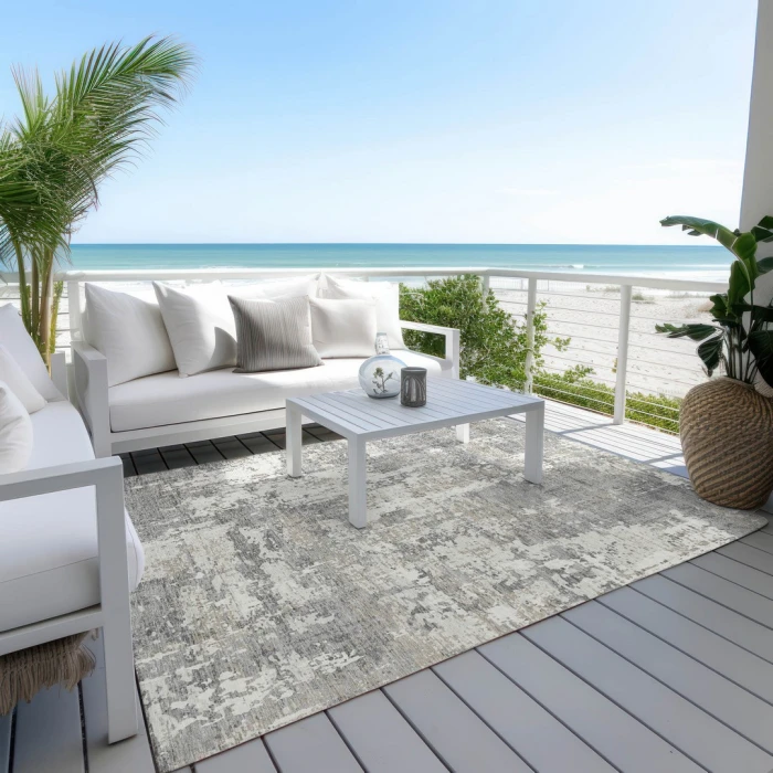 Addison Rugs Chantille Gray ACN1008 5ft. x 7ft.6in. Rect. Rug