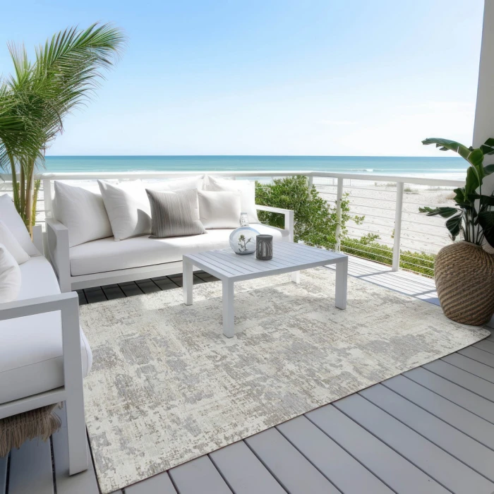 Addison Rugs Chantille Ivory ACN1008 9ft. x 12ft. Rect. Rug