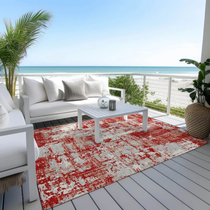 Addison Rugs Chantille Red ACN1008 9ft. x 12ft. Rect. Rug