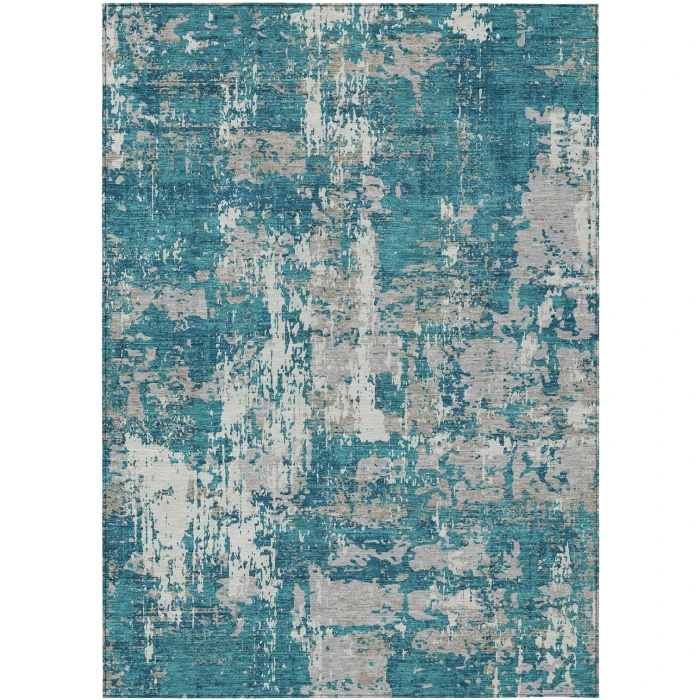 Addison Rugs Chantille Teal ACN1008 9ft. x 12ft. Rect. Rug