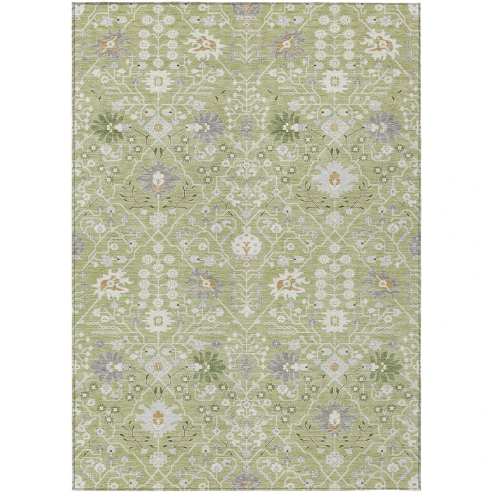 Addison Rugs Chantille Green ACN1009 5ft. x 7ft.6in. Rect. Rug