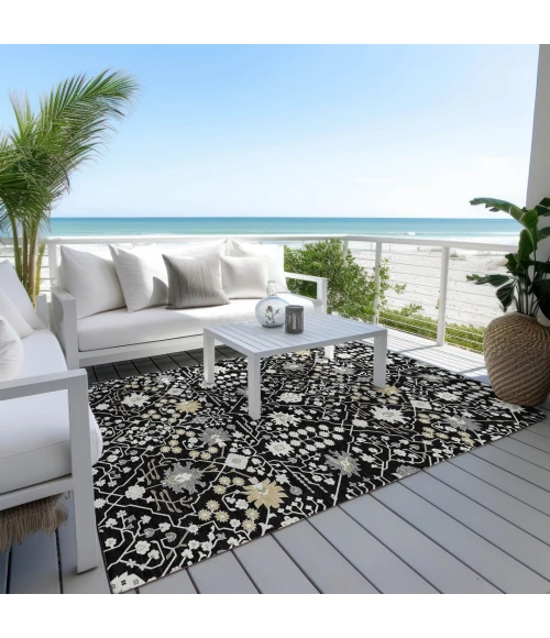 Addison Rugs Chantille Black ACN1009 9ft. x 12ft. Rect. Rug