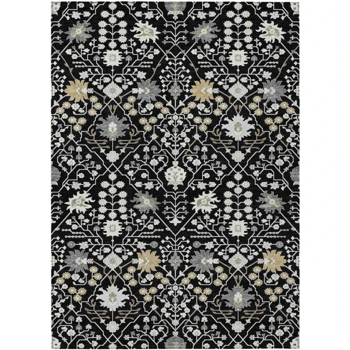 Addison Rugs Chantille Black ACN1009 9ft. x 12ft. Rect. Rug