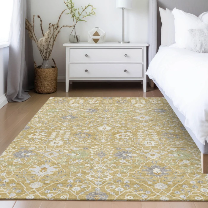 Addison Rugs Chantille Gold ACN1009 5ft. x 7ft.6in. Rect. Rug