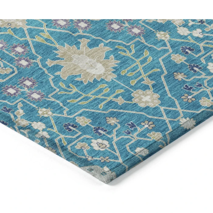 Addison Rugs Chantille Teal ACN1009 9ft. x 12ft. Rect. Rug
