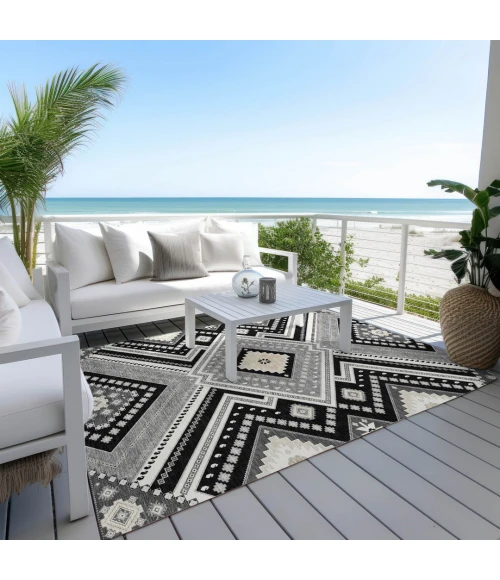 Addison Rugs Chantille Black ACN1010 5ft. x 7ft.6in. Rect. Rug