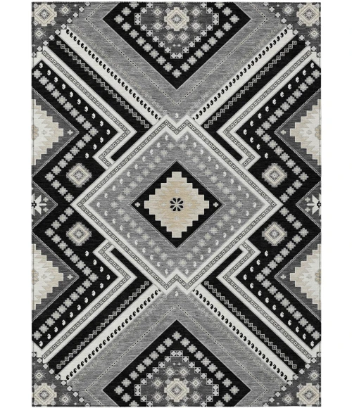 Addison Rugs Chantille Black ACN1010 5ft. x 7ft.6in. Rect. Rug