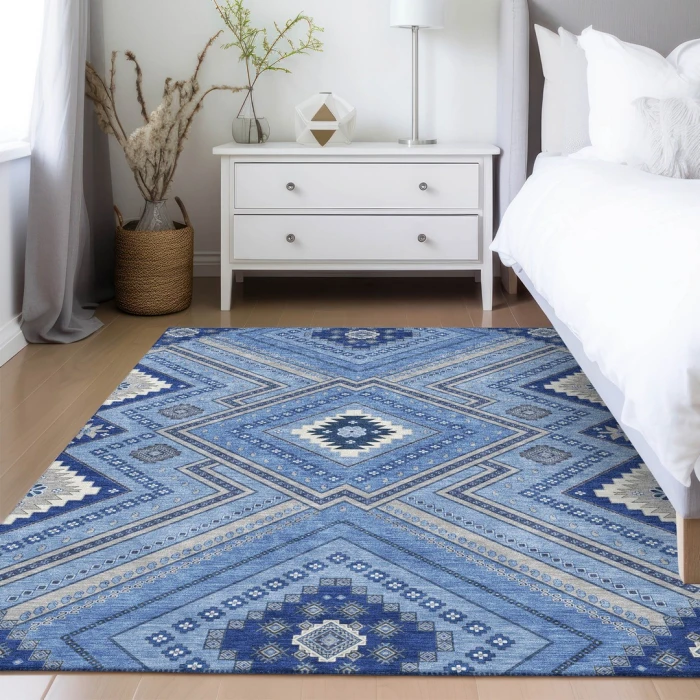 Addison Rugs Chantille Blue ACN1010 5ft. x 7ft.6in. Rect. Rug