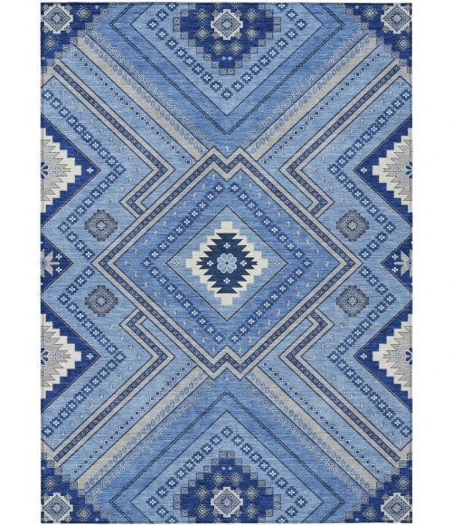 Addison Rugs Chantille Blue ACN1010 5ft. x 7ft.6in. Rect. Rug