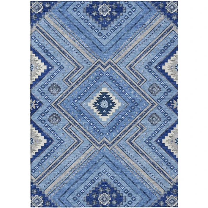 Addison Rugs Chantille Blue ACN1010 5ft. x 7ft.6in. Rect. Rug