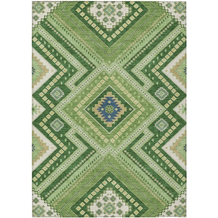 Addison Rugs Chantille Green ACN1010 5ft. x 7ft.6in. Rect. Rug