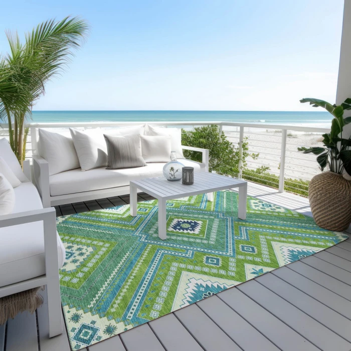 Addison Rugs Chantille Green ACN1010 8ft. x 10ft. Rect. Rug
