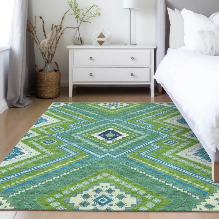 Addison Rugs Chantille Green ACN1010 8ft. x 10ft. Rect. Rug