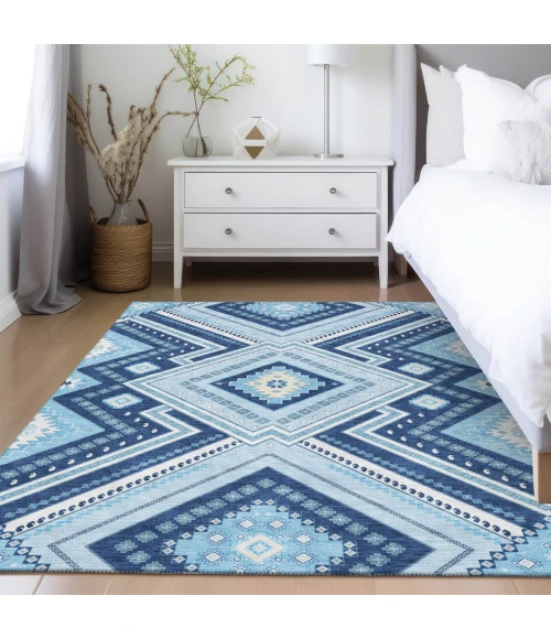 Addison Rugs Chantille Blue ACN1010 8ft. x 10ft. Rect. Rug