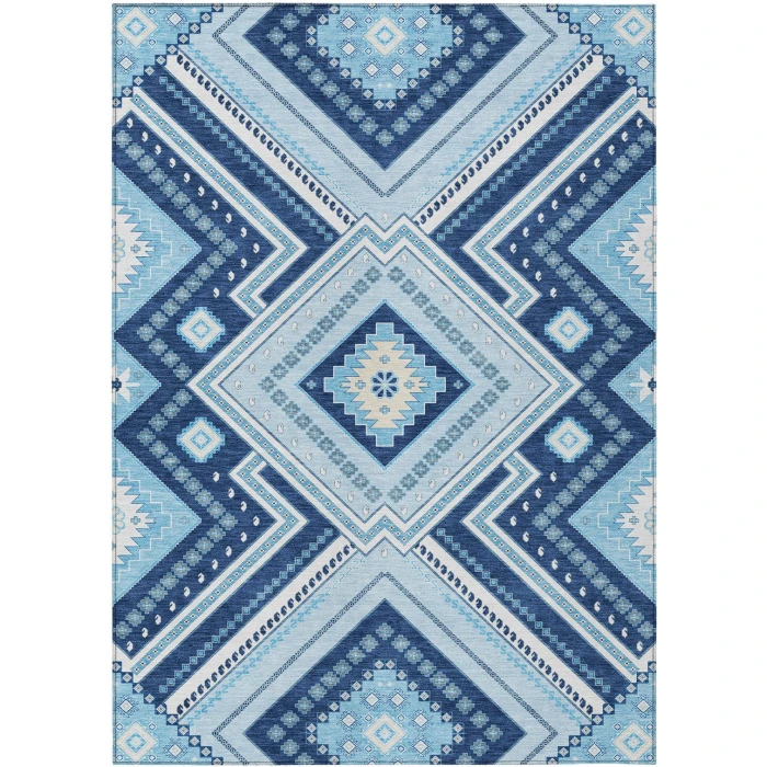 Addison Rugs Chantille Blue ACN1010 5ft. x 7ft.6in. Rect. Rug