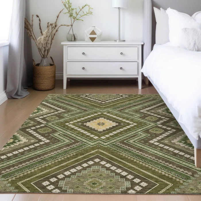 Addison Rugs Chantille Green ACN1010 8ft. x 10ft. Rect. Rug