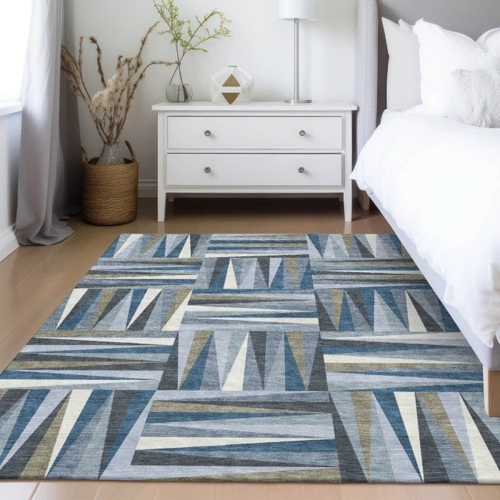 Addison Rugs Chantille Blue ACN1012 5ft. x 7ft.6in. Rect. Rug