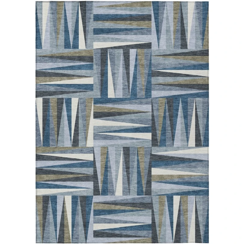 Addison Rugs Chantille Blue ACN1012 5ft. x 7ft.6in. Rect. Rug
