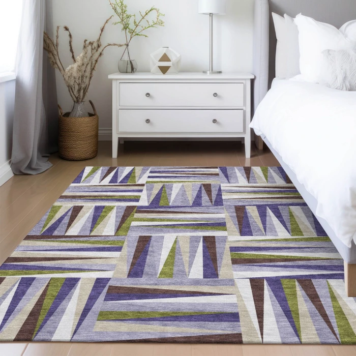 Addison Rugs Chantille Purple ACN1012 8ft. x 10ft. Rect. Rug