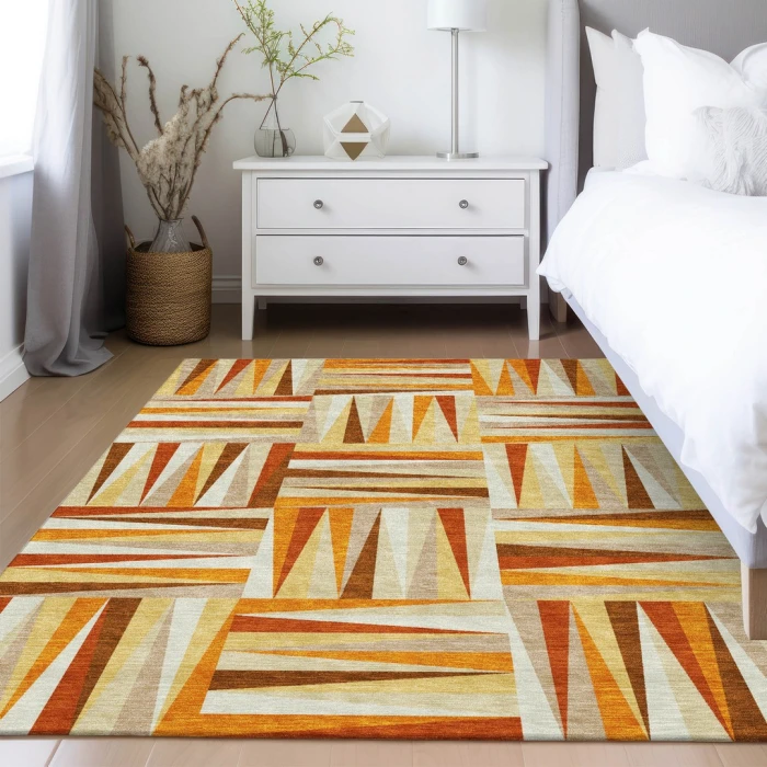 Addison Rugs Chantille Orange ACN1012 9ft. x 12ft. Rect. Rug