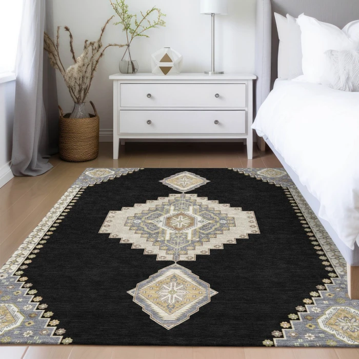 Addison Rugs Chantille Black ACN1014 9ft. x 12ft. Rect. Rug