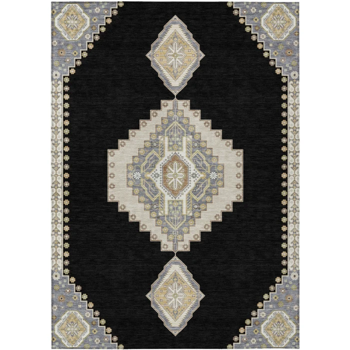 Addison Rugs Chantille Black ACN1014 9ft. x 12ft. Rect. Rug
