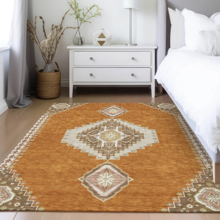 Addison Rugs Chantille Orange ACN1014 9ft. x 12ft. Rect. Rug