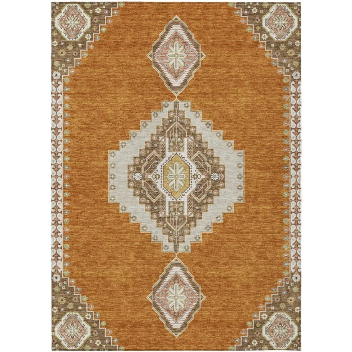 Addison Rugs Chantille Orange ACN1014 9ft. x 12ft. Rect. Rug