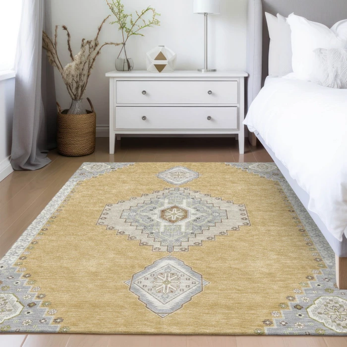 Addison Rugs Chantille Gold ACN1014 9ft. x 12ft. Rect. Rug