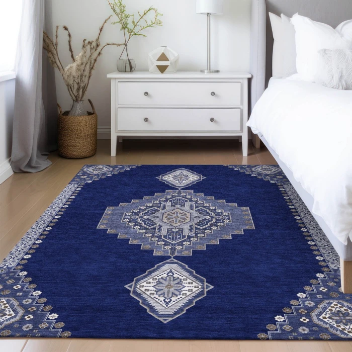 Addison Rugs Chantille Blue ACN1014 9ft. x 12ft. Rect. Rug