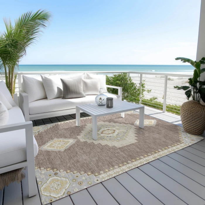 Addison Rugs Chantille Brown ACN1014 5ft. x 7ft.6in. Rect. Rug