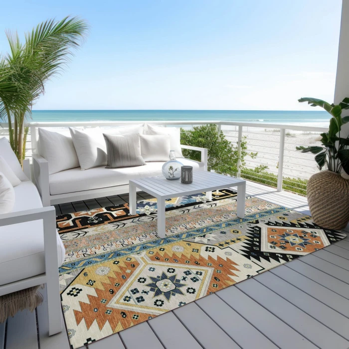 Addison Rugs Chantille Black ACN1015 8ft. x 10ft. Rect. Rug