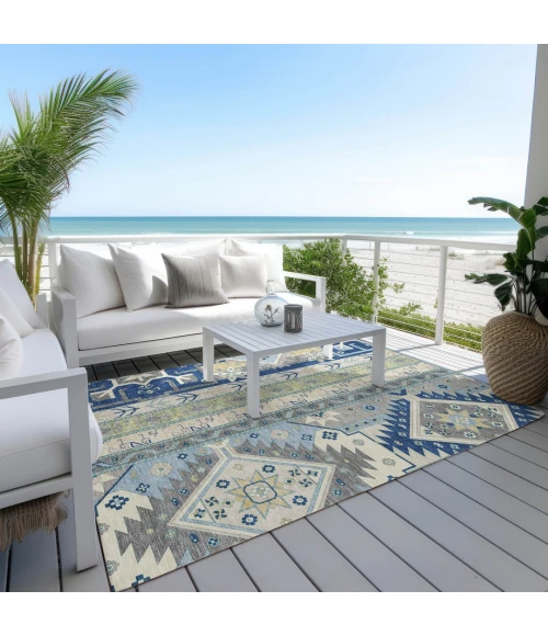 Addison Rugs Chantille Blue ACN1015 5ft. x 7ft.6in. Rect. Rug
